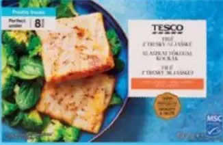 Tesco filety z aljašskej tresky - kocky