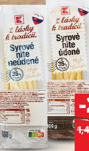 Syrové nite údené