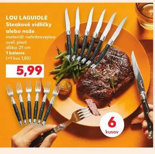 Lou Laguiole Steakové vidličky alebo nože