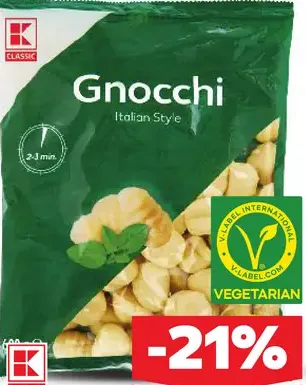 K-Classic Zemiakové gnocchi