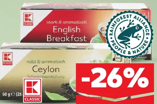 K-Classic Čierny čaj
