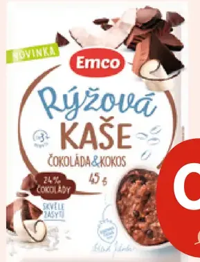 Emco ryžová kaša rôzne druhy
