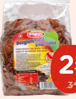 Vepy bezgluténové mušličky kakaové