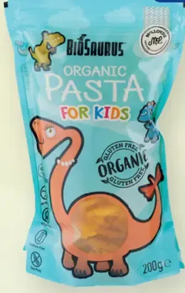 BIOSAURUS ORGANIC PASTA cestoviny pre deti