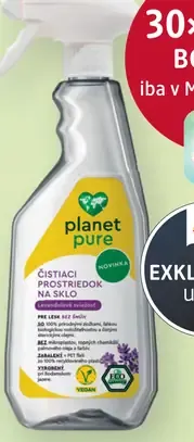 Planet pure čistiaci prostriedok na sklo v spreji