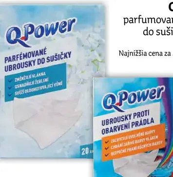 Q-Power parfumované utierky do sušičky
