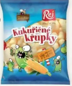 Rej kukuričné chrupky