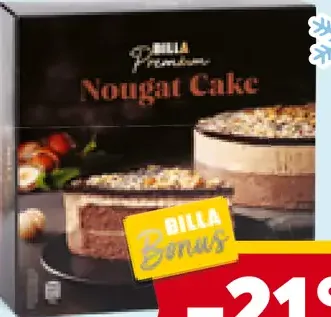 BILLA Premium nugátový koláč