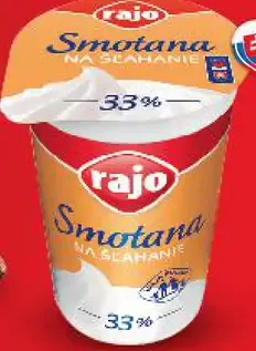 Smotana na šľahanie 33%