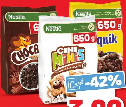 Nestlé cereálie Chocapic Cini Minis Nesquik