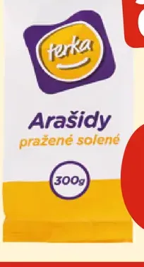 Terka arašidy pražené, solené, lúpané