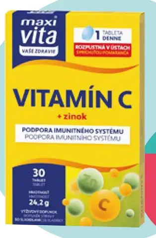 MaxiVita Vitamín C + zinok