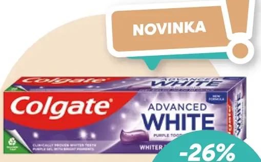 Colgate Advanced White Purple zubná pasta