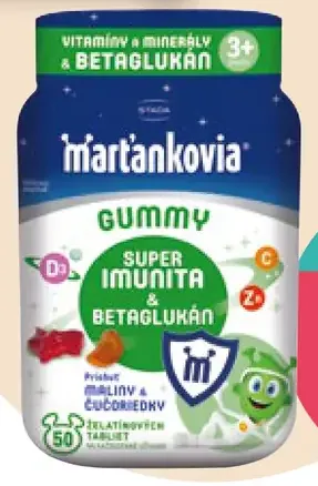 Martánkovia GUMMY Super Imunita & Betaglukán