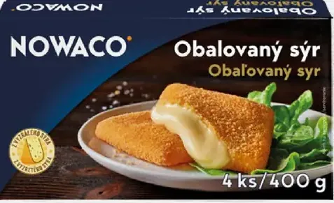 Nowaco Obalovaný syr hlbokozmrazený