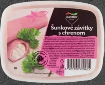 Gastro šunkové závitky s chrenom