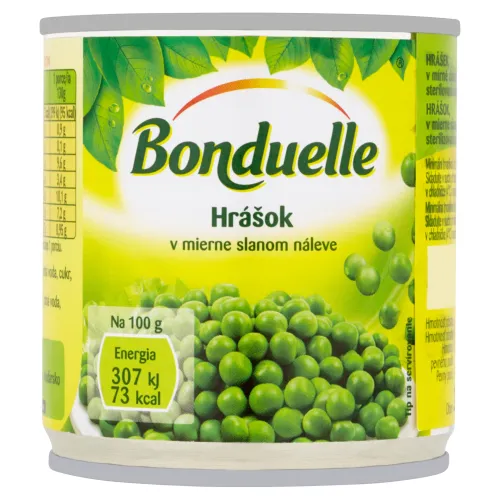 Bonduelle Hrášok v mierne slanom náleve