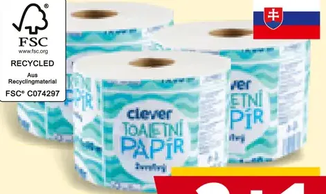 Clever toaletný papier