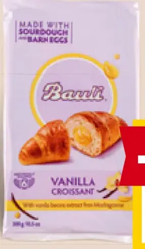 Bauli croissant vanilka, čokoláda, marhuľa