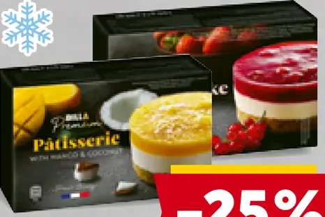 BILLA Premium dezert mango a kokos, red fruit