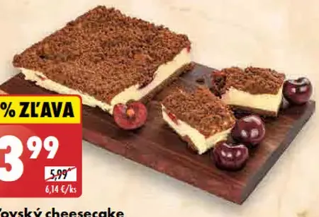 Královský cheesecake s višňami