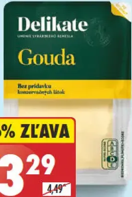 Delikate Gouda plátky