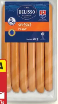 Delisso Spišské párky 80 %