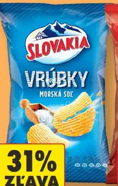 Slovakia Chipsy šošovicové morská soľ