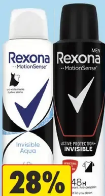 Rexona dezodorant sprej MotionSense Invisible