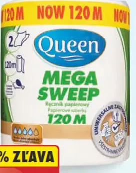 Queen Mega Sweep kuchynská utierka 2-vrstvová