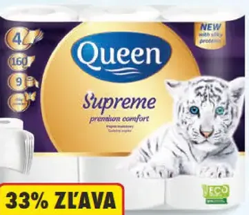 Queen Supreme toaletný papier 4-vrstvový