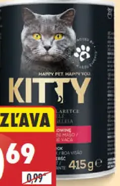 Kitty Excellence Krmivo pre mačky v konzerve morčacie/hovädzie