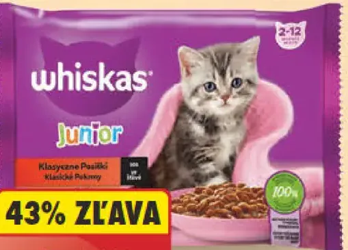 Whiskas Junior Krmivo pre mačky kapsičky