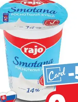 Rajo Smotana na šľahanie 14%