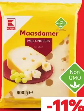 K Classic Maasdamer 45 % blok