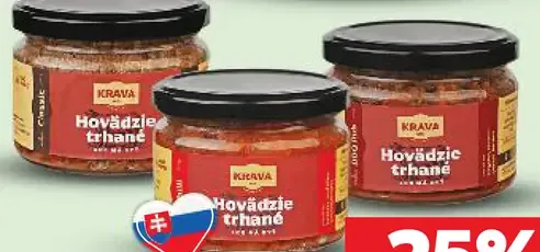 Hovädzie trhané mäso