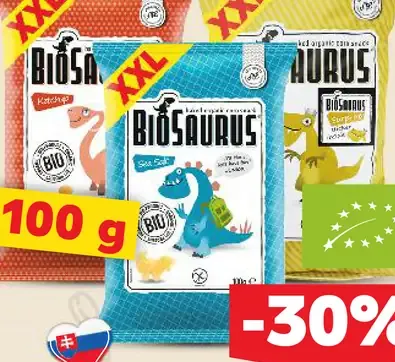 BIO Kukuričný snack Biosaurus