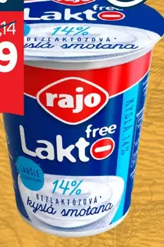 Rajo Smotana kyslá Laktofree