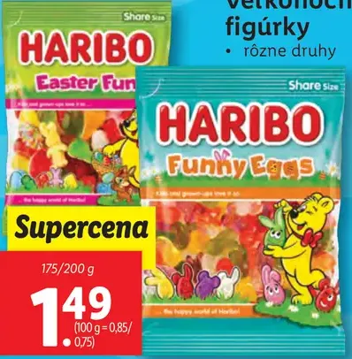 Haribo Veľkonočný mix gumenných cukríkov