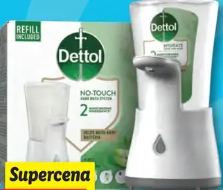 Dettol Bezdotykový dávkovač mydla a tekuté mydlo dobrodruh