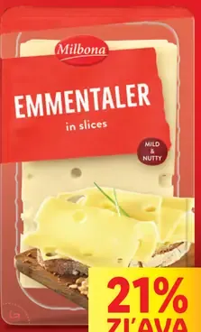 Milbona Emmentaler plátky