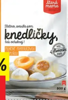 Starý MÁMÁ Knedličky s marhuľovou náplňou