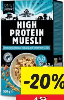 Crownfield Chrumkavé proteínové müsli