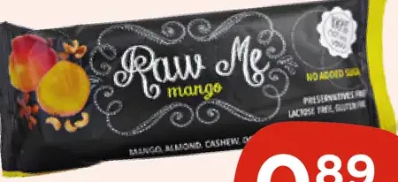 Raw me tyčinka mango