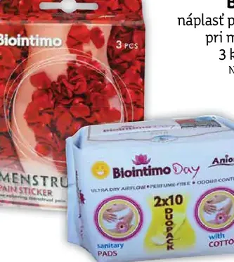 Biointimo náplasť proti bolesti pri menštruácií