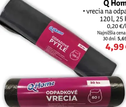 Q Home vrecia na odpad