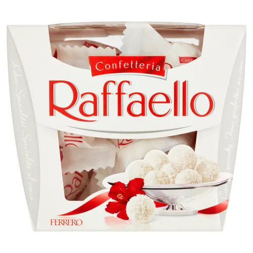 Ferrero Raffaello Confetteria oblátka s náplňou a celou mandľou posypaná strúhaným kokosom