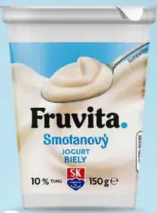 Fruvita smotanový jogurt biely