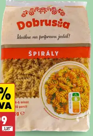 Dobruša cestoviny špirály
