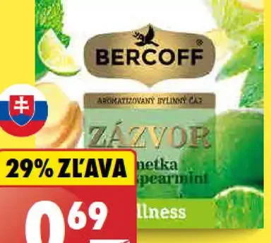 Bercoff Čaj zázvor, limetka, mäta